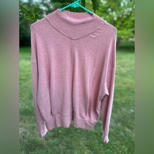 Athleta‎ Women's Apollo Crewneck Sweatshirt | Dusty Pink | SZ M